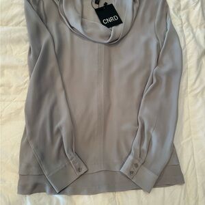 Women's Elegant Gray Blouse